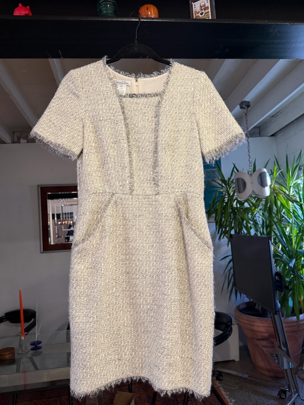 Oscar de la Renta Tweed Dress